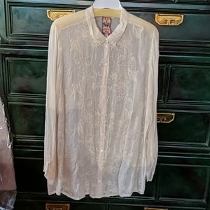 JOHNNY WAS TUNIC SZ XL